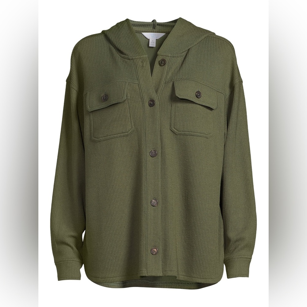Olive Green Hooded Jacket
